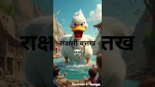 The Monster Duck #monster #duck #village #jungle #shorts #viral_video #viral #trending  #cartoon