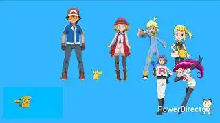Little Pikachu riding Victory Liner 1130 with the blue ticket/Ash Ketchum goes KENSHIRO again!!