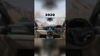 evolution of Ford endeavour interior (2005-2025) #shorts