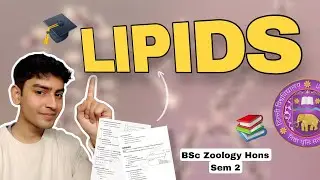 Lipids notes | Biomolecules Unit 2 | BSc Zoology 2nd Sem Notes 📚 | DU Study Material BSc Zoology 🎓
