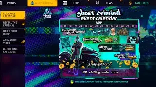 Free Fire New Jersey Even Criminal Bundle Back Event 😱