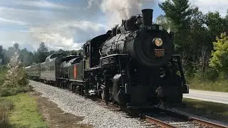 Conway Scenic Railroad 7470 Steam Locomotive Conway to Twin Mountain New Hampshire