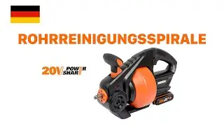 WORX WX891 AKKU-ROHRREINIGUNGSSPIRALE  DE