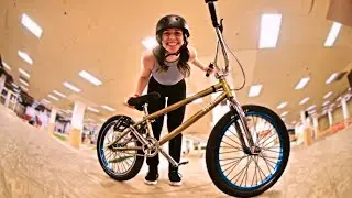 GIRLFRIEND TRIES BMX!!!