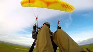 Paragliding Milk Hill 8 April 2016