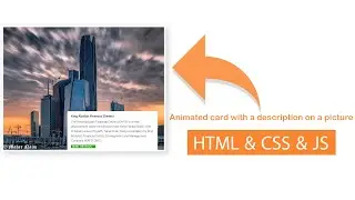 HTML&JS  Animated card with a description on a picture #codes_programmer