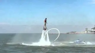 Pro FlyBoarder Casey Lentsch back flip training