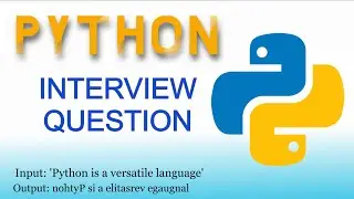 PYTHON INTERVIEW QUESTIONS and ANSWERS | Reverse each word in sentence | Code with KG