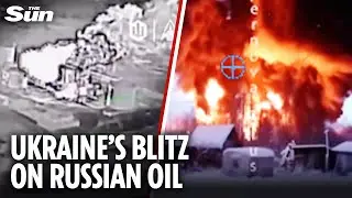 Ukraine’s ‘record-breaking strikes’ on Russian oil deals major blow to Putin