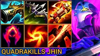 Positioning Matters!! Jhin Easy Quadrakills - China Wild Rift Highlights By Tiarty