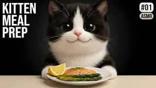 Kitten Meal Prep ASMR #01 &mdash; Salmon & Asparagus