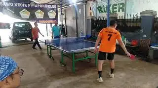 Mr Jacub/Coach Toyo vs Mr Ojang/Mr Heru Sr pada Double edisi HUT SKPC Bekasi ke 14 tahun