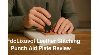 ⚡ FdcLixuvol Leather Stitching Punch Aid Plate Review 🧵