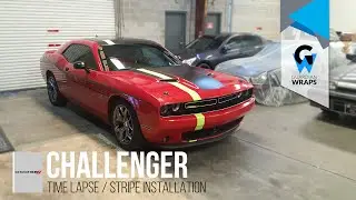 Stripe Installation Time Lapse - Dodge Challenger