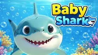 Baby Shark Dance 🦈🎵 | Fun Kids Song | Cute Baby Shark Animation