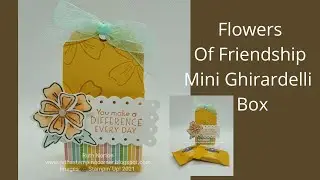 Stampin' Up! *New* Flowers Of Friendship Bundle Mini Ghiradelli Box with Pattern Party DSP