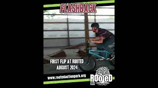 First BMX Backflip at Rooted Action Park Joplin, MO Flashback Video