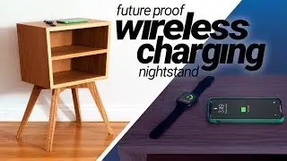 Hidden Wireless Charging Nightstand | DIY Woodworking