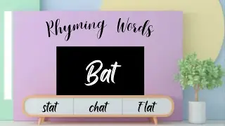20+ Rhyming words of BAT || Increase your word power || Learn with Examples