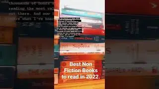 Best Non Fiction Books to read in 2022