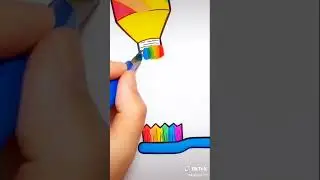 Rainbow toothpaste #Shorts