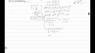 19. A particle of mass m is executing oscillation about origin on x-axis. Its potential energy is...