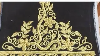 تكميلة   أسفل اليد👑🌷اللباس التقليدي الجزائري العاصمي تصديرة عروس جزائرية 🇩🇿👑🌷