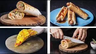 4 Streetfood Klassiker für Zuhause – Lavash, Pizza, Zucchiniroulade & Französischer Hotdog 🍕🌯🌭