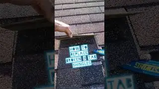 How To Replace Broken 3 Tab Shingles