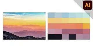 Create color palette from photo | ILLUSTRATOR TUTORIAL - TIPS & TRICKS