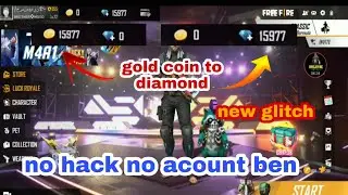 #hmgaming   Freefire gold coin to diamond trick no hack no acount Ben new glitch