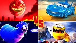 Exe - Minion Monster 🆚 Sonic Eater 🆚 Brainrots 🆚 Lunar Moon 🎶 Spinning whel 