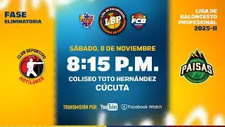 LIVE: #LigaDeBaloncestoProfesional | Paisas De Antioquia VS Club Deportivo Motilones 2025 - 11 - 7