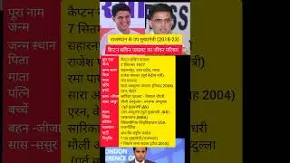 सचिन पायलट का जीवन परिचय।Sachin Pilot biography.#viralshort #viral #biography