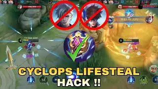 CYCLOPS LIFESTEAL HACK !! 19 Kills !! DAMAGE BUILD !! MLBB BEST BUILD 2022