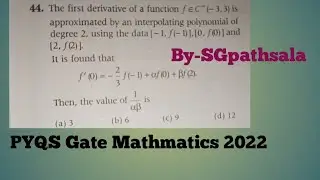 Pyqs Gate Mathmatics 2022  | Numerical analysis | Gatemath | engineering maths | pyqs solution