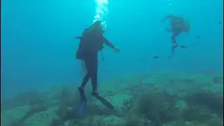 baptême de plongée dans la baie de Villefranche