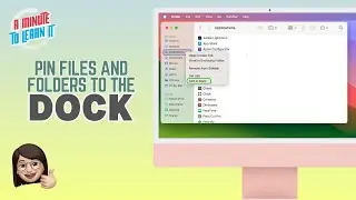 Pin Files and Folders to the Dock