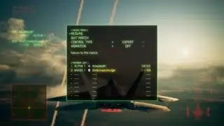 ACE COMBAT&trade; 7: SKIES UNKNOWN practicing the kulbit maneuver in multi-player F-22 vs Su-57