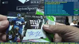 2017 Panini Unparalleled Football 16 Box Case Break #4 RT