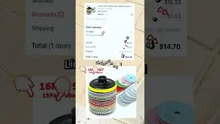 Versatile 4-Inch Diamond Polishing Pads for Stone & Concrete #gift