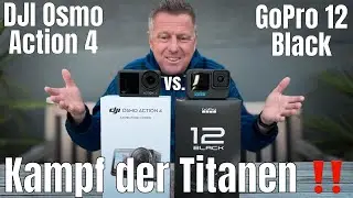 Kampf der Titanen !! DJI Osmo Action 4  vs.  GoPro Hero 12    Actioncamera Out of Box  @DJI