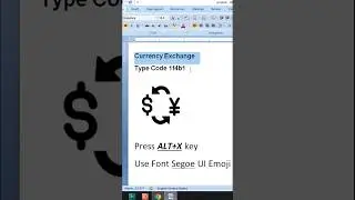 Currency Exchange Symbol in MS Word #shortsviral  #computerthecourse #viral