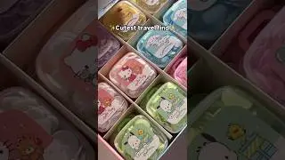 Cutest Travel Mini Soaps 💖✨ #sanrio #kuromi #mymelody #hellokitty #kawaii #travel #travelfinds