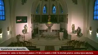 Živé vysielanie z kostola sv. Vendelína v Zuberci, 23.01.2026