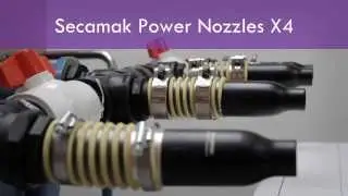 Secomak air knives for drying, cooling, dust removal - power nozzle demonstration