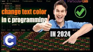 How to change text color in C programming #codingtutorial