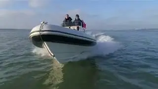 Cobra 7.6 RIB in the Solent. Stunning 4K Aerial Drone Footage captured with DJI Phantom 4 Pro