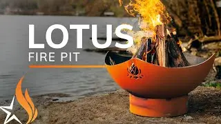 The Lotus Fire Pit by Fire Pit Art