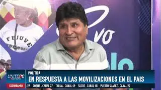 EVO MORALES ASEGURA QUE EL GOBIERNO ESTARIA PREPARANDO UN 